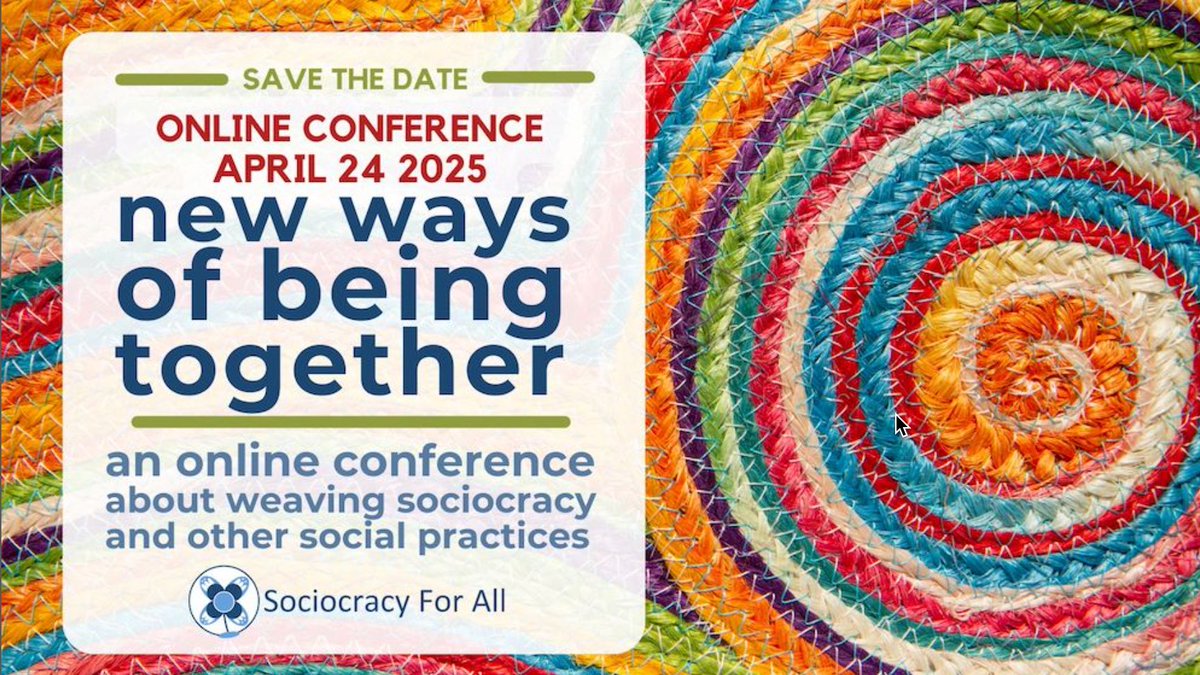 I’ll be speaking about integrating Sociocracy with creating an organizational culture that supports new ways of working.

My time slot is at 3:00 PT/UK - 10:00 am US Eastern. See you there!

More info: lnkd.in/dVqqcqeD