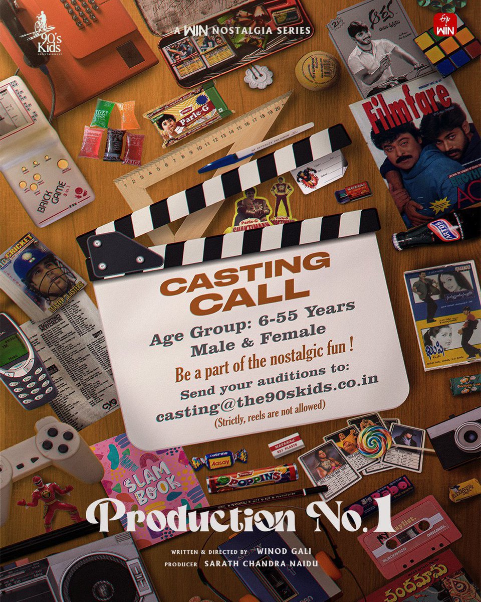 imsarathchandra's tweet image. If you&apos;re between 6 to 55 years, this is YOUR chance to be part of a heartwarming nostalgia series🤩

Lights, camera... memories! 📸

Send your auditions to:
casting@the90skids.co.in
(Strictly no reels allowed) 💌🎞️

Let’s rewind the magic! ✨
@etvwin