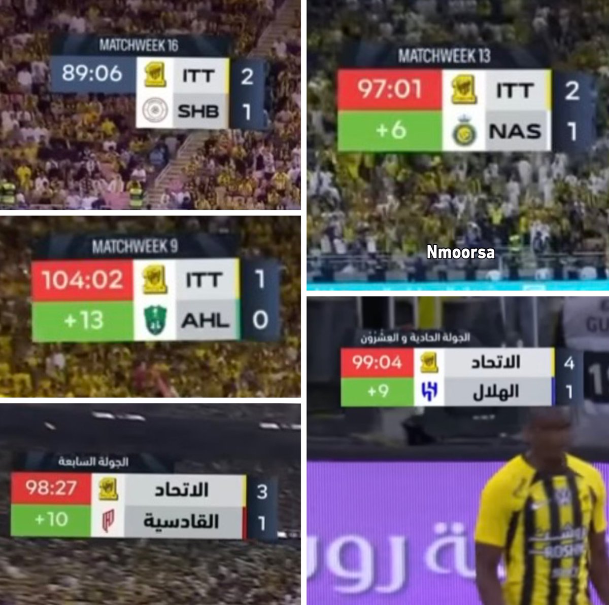 🟡 أسوء بطل للدوري وهو جالد كل خصومه 😂! 
#الاتحاد