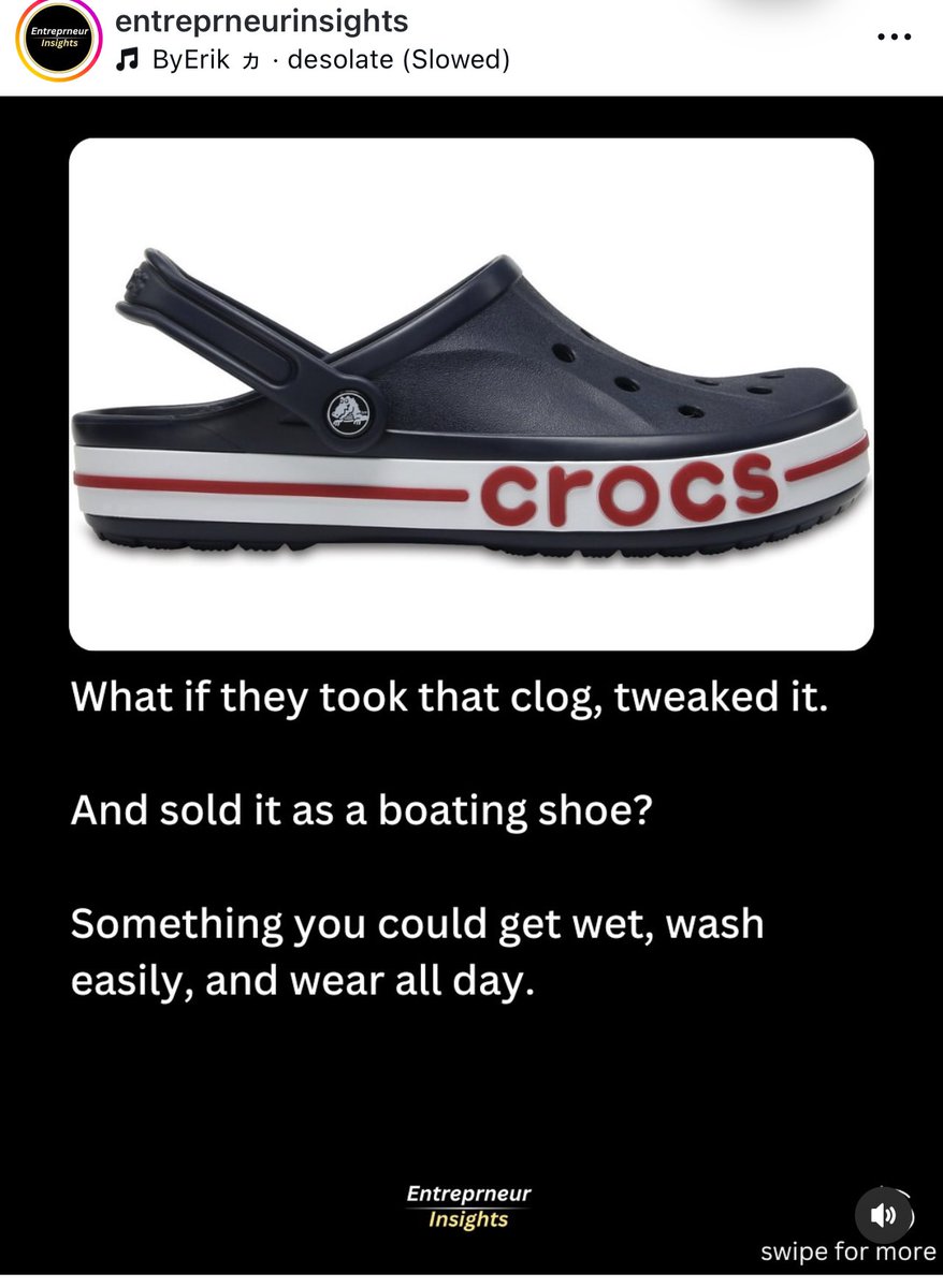 Didn’t know Crocs had been around for over 20 years 

Started paying attention to it about 5 years ago. 

Came across their story for the first time today. 

One of business resilience 

The laughing stock that went on to do billion dollars in sales 

1/4