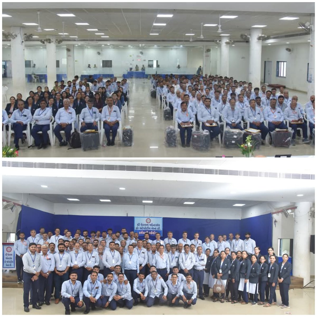 VMCBank's tweet photo. વર્ષ ૨૦૨૪-૨૫ માં કર્મચારીઓએ કરેલ કામગીરીની સમિક્ષા કરી વર્ષ ૨૦૨૫-૨૬ માં બેન્કના સર્વાગી વિકાસ માટે સુનિયોજિત આયોજન કરવા માટે નો એક વર્કશોપ તારીખ : ૨૦- ૦૪- ૨૦૨૫ ને રવિવારના રોજ બેન્ક ના ચેરમેનશ્રી નવીનભાઈ એચ.શાહ તથા વાઈસ ચેરમેન શ્રીમતી ભાવનાબેન એ. શાહની અધ્યક્ષતામાં યોજવામાં આવેલ. https://t.co/RxZulz7tqF