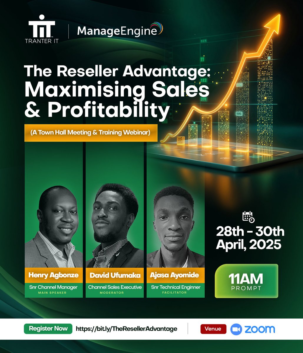 Tranter_IT's tweet photo. Join us for "The Reseller Advantage: Maximising Sales &amp; Profitability" – a dynamic Town Hall Meeting + Training Webinar built to empower resellers at every level.

👇Reserve your spot now and don’t miss out!

https://t.co/RxddpibSbr

#TranterIT
#ResellerAdvantage 
#LevelUpSales https://t.co/e5mys4sLSQ