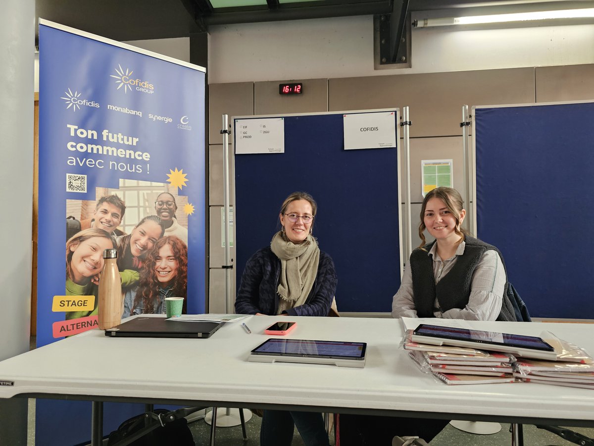 Merci à Cofidis Group d'avoir participé au forum de l'apprentissage de #PolytechLille !