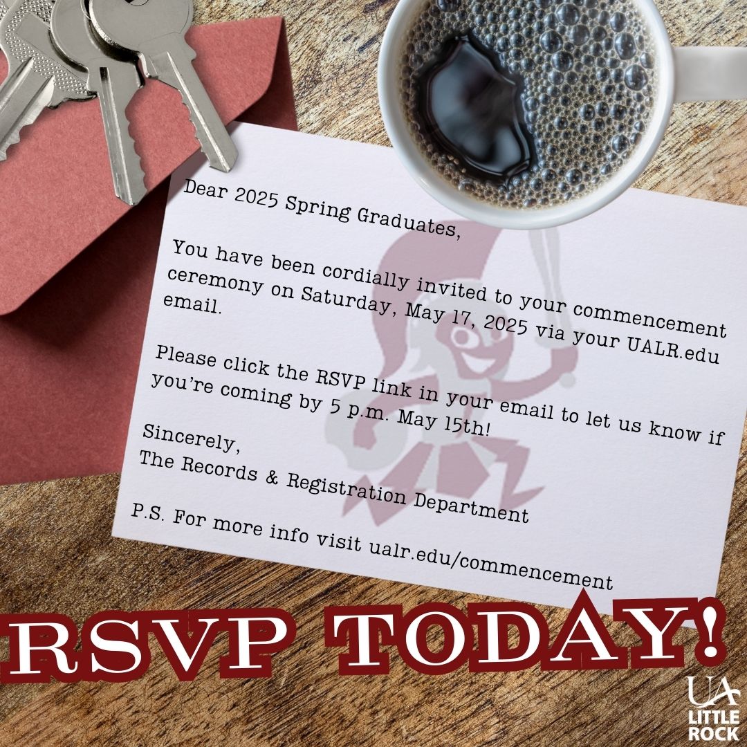 Seniors!! Don't forget to RSVP for commencement by 5 PM on May 15 to let us know to save you a seat!