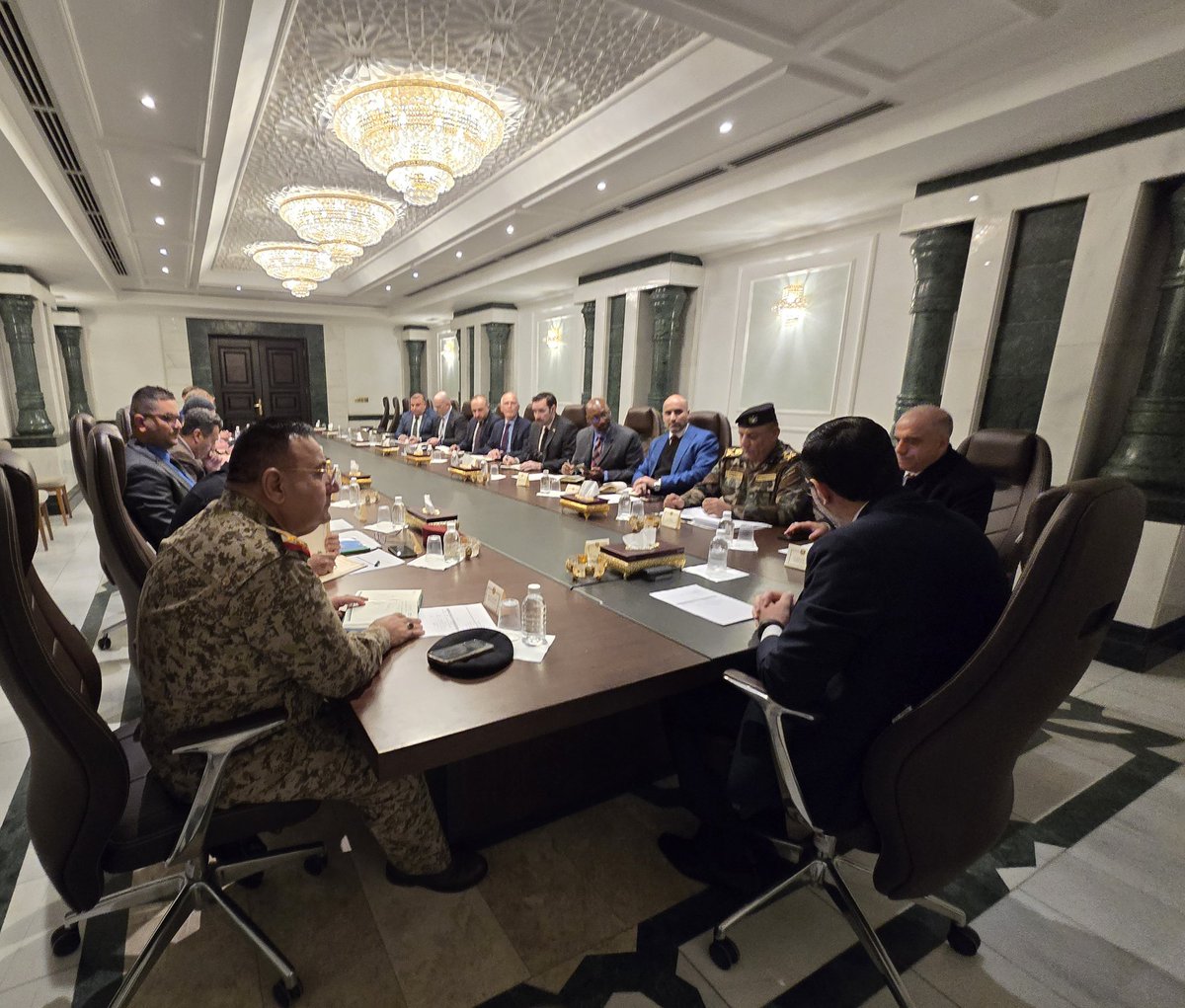 The Security Sector Reform Support Committee held a fruitful meeting and reached a consensus to move forward with the implementation of key measures aligned with the core pillars of the security reform plans. #Iraq #Security_Sector_Reform