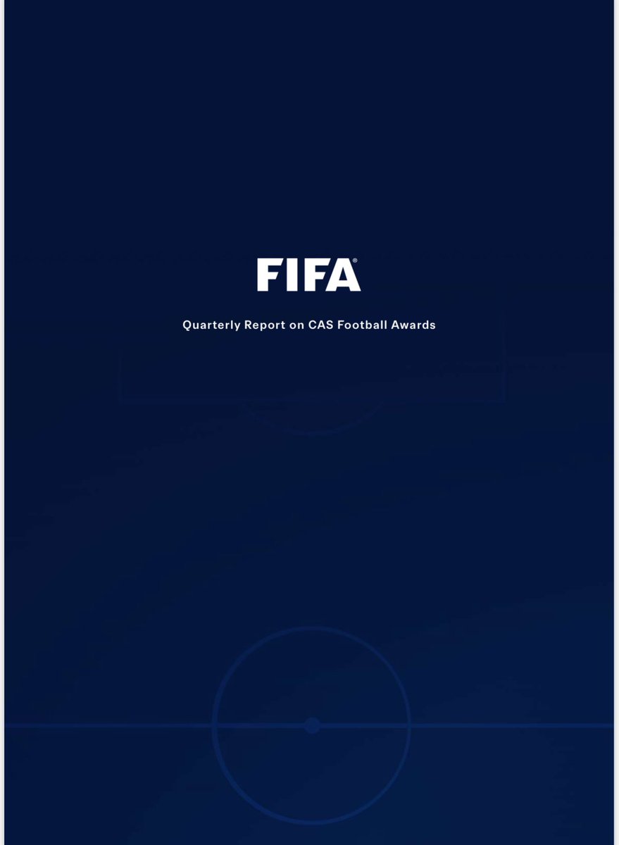 Today we are launching a new initiative in the field of sports arbitration.

📚 The FIFA Quarterly Report on CAS Football Awards ⚽️

✅ In-depth analysis of the latest jurisprudence
✅ Every 3 months on legal.fifa.com

Info &amp; download here 📕👇:

inside.fifa.com/legal/court-of…