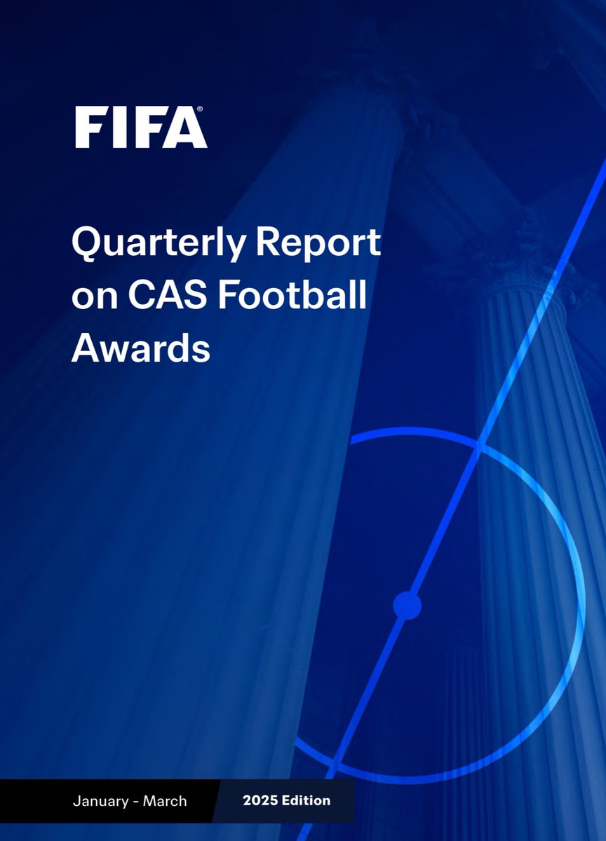 GarciaSilvero's tweet photo. Today we are launching a new initiative in the field of sports arbitration.

📚 The FIFA Quarterly Report on CAS Football Awards ⚽️

✅ In-depth analysis of the latest jurisprudence
✅ Every 3 months on https://t.co/wfNjlVfZM2

Info &amp; download here 📕👇:

https://t.co/lOIA5Rls8z https://t.co/MkKLlzhQIi