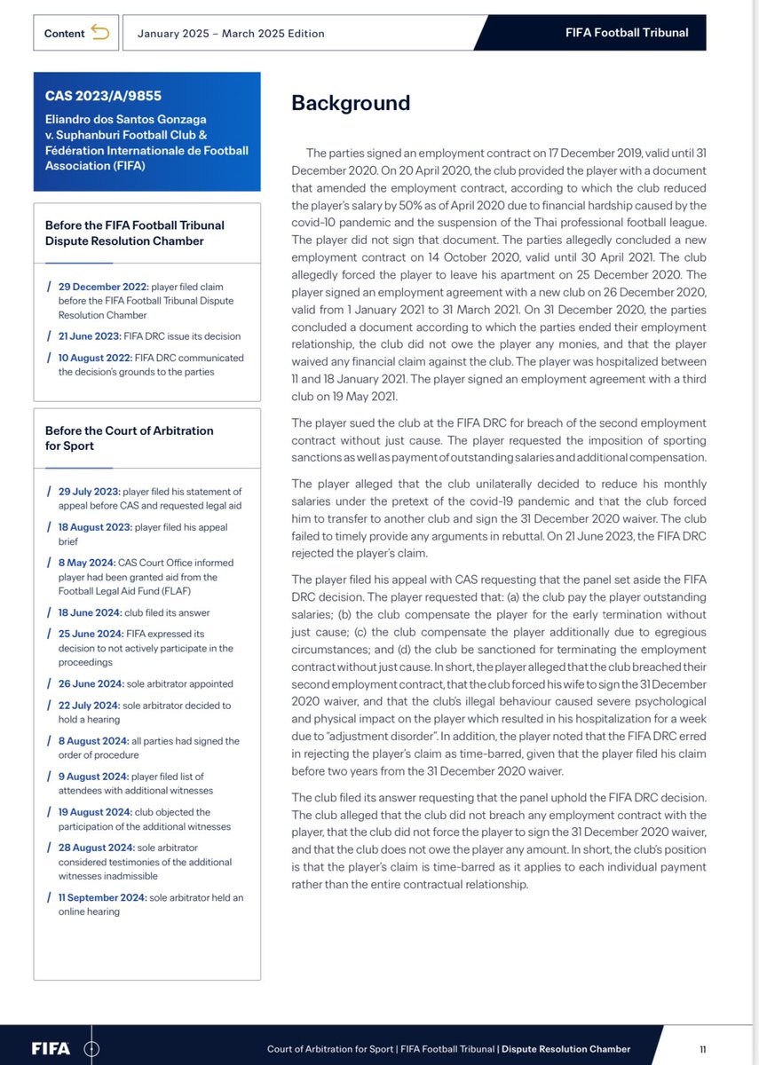 GarciaSilvero's tweet photo. Today we are launching a new initiative in the field of sports arbitration.

📚 The FIFA Quarterly Report on CAS Football Awards ⚽️

✅ In-depth analysis of the latest jurisprudence
✅ Every 3 months on https://t.co/wfNjlVfZM2

Info &amp; download here 📕👇:

https://t.co/lOIA5Rls8z https://t.co/MkKLlzhQIi