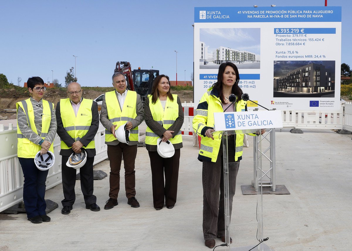 Vigo é prioridade para o Goberno de Rueda
🚧 Iniciamos a obra dun novo edificio con 41 vivendas en Navia
📐 Licitamos outro máis con 26 no Polígono 2
🏗️ Xa temos preto de 1.000 vivendas en marcha en Navia
✅ A resposta da Xunta é clara: máis solo, máis vivenda, máis futuro!