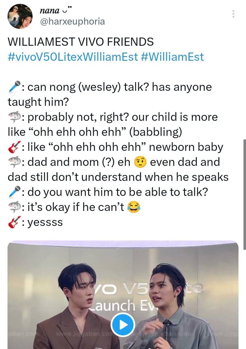 [WILLIAMEST VIVO FRIENDS
#vivoV50LitexWilliamEst ]

Est always calling out people who are discriminating against lgbt community or stereotype or casually bring heteronormative narrative be it a someone he might have know personaly or be it media. He always stands up and calls out