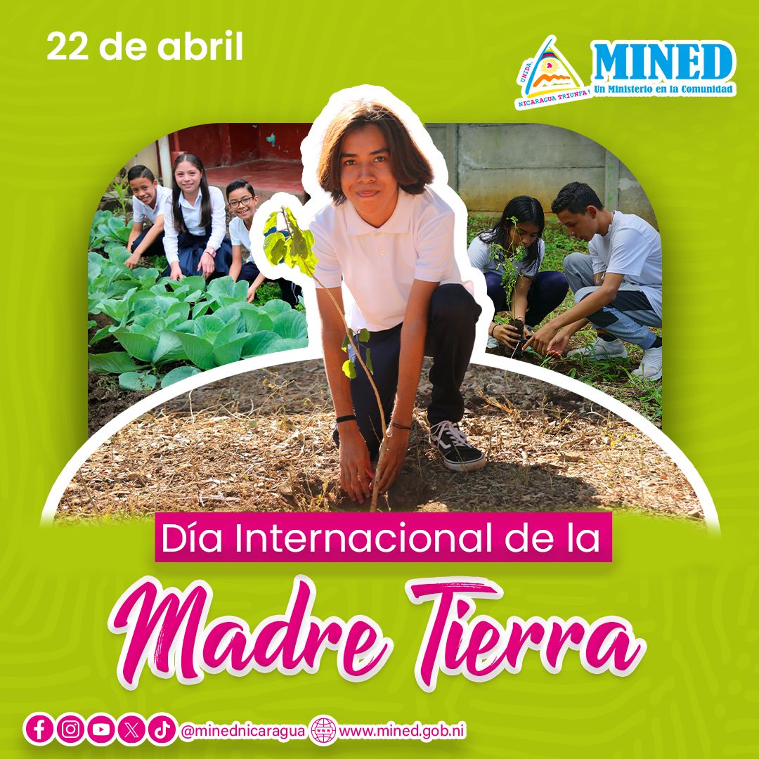 22 de abril | Día Internacional de la Madre Tierra 🌎🍃🌱

¡Cuidar y proteger nuestro planeta es responsabilidad de todos! 💚