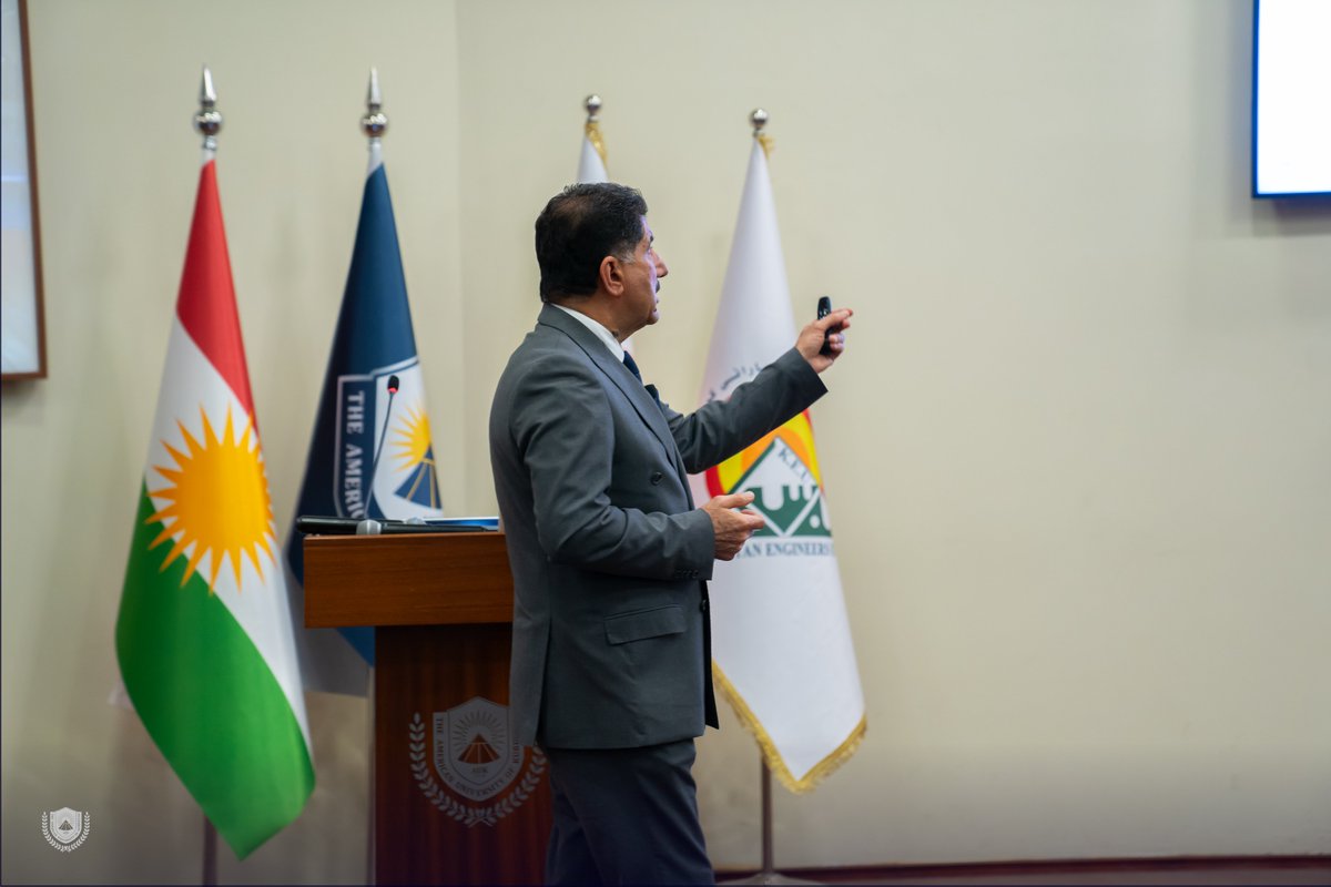 On April 17, 2025, AUK’s College of Engineering hosted a workshop led by Mr. Salahuddin Zandi, Vice President of the Kurdistan Engineering Union (KEU) in Erbil. 
The session introduced students to KEU’s mission and the significance of becoming a member. Mr. Zandi highlighted the
