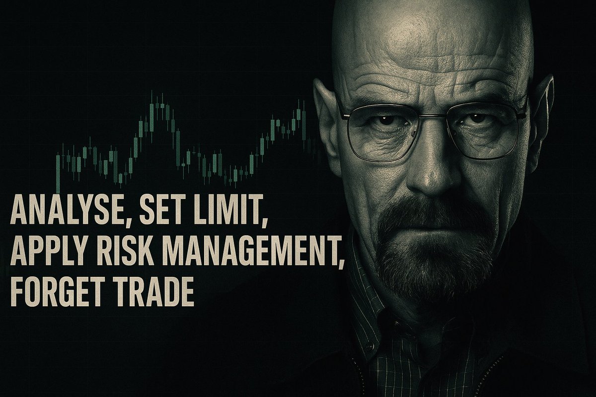 _heisenbergx_'s tweet photo. The market speaks. I just know how to listen.
Analyse. Set limit. Apply risk. Forget the trade.

It ain't luck — it's strategy🥷🤝 https://t.co/u1XFnRbFpG