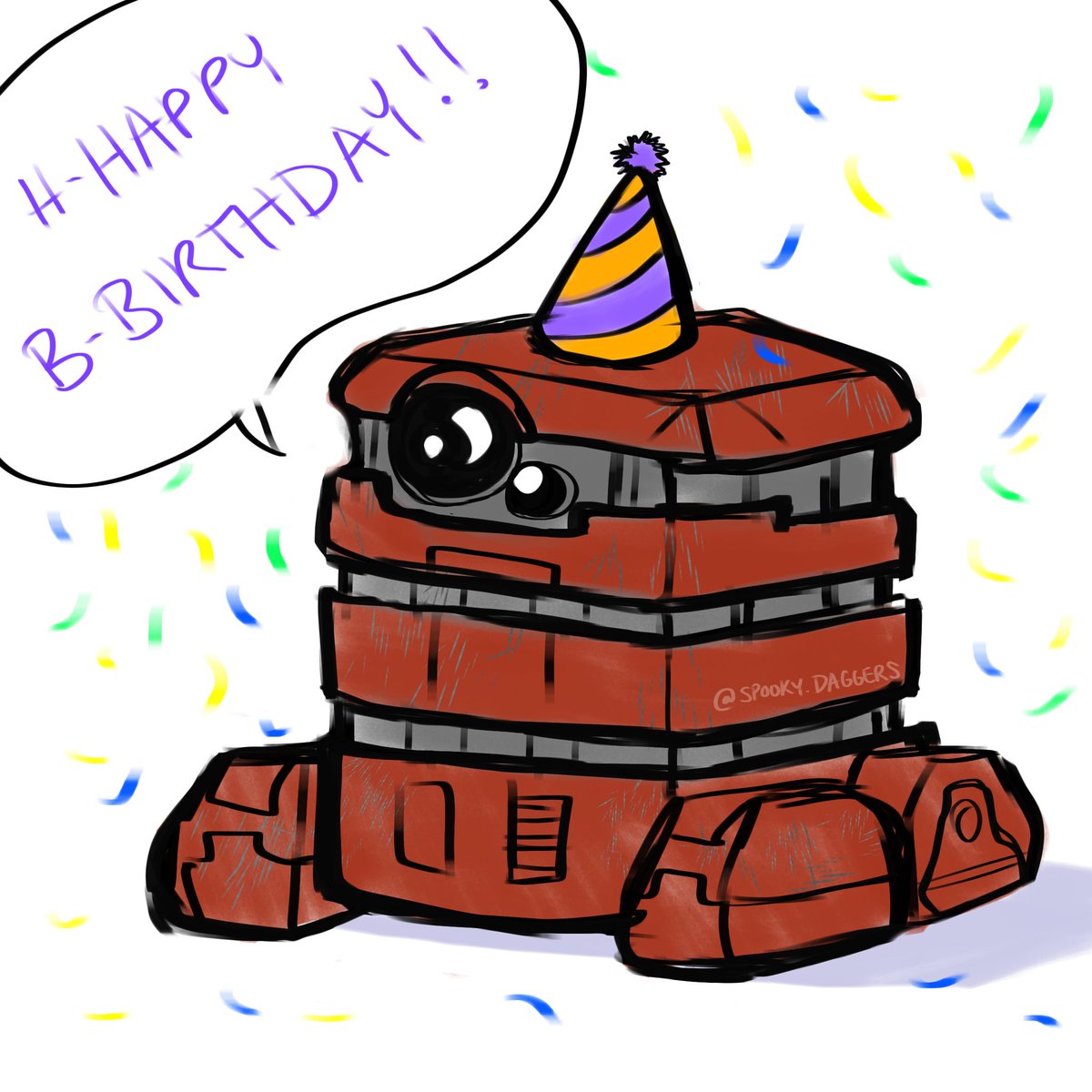 Happy Season 2 of Andor &amp; Happy Birthday to me! Enjoy a little doodle of B2EMO! #ANDOR2 #Andor #StarWars #SWAndor
#StarWarsfanart #starwarsandor #b2emo