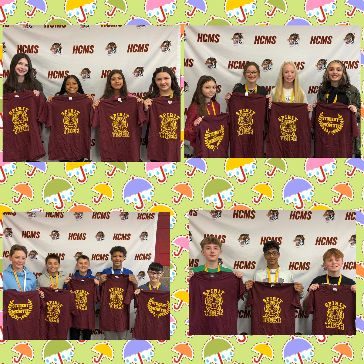 Hickory Creek Middle School (@hcmstigers157c) on Twitter photo SoTM for April 25 <a href="/HCMSTigers157c/">Hickory Creek Middle School</a> 🐅 HCMS Students who are leaders! 6A Taylor G & Hunter T; 6B Lukas C & Cameron C; 7A Kardiais R & Caroline S; 7B Carlyn M & Ethan M; 8A Leann A & Declan C; 8B Brady S & Ameena N; Encore Addison D & Leo F; PE Tegan S & Adrian B! Congratulations 🤩 SoTM for April 25 <a href="/HCMSTigers157c/">Hickory Creek Middle School</a> 🐅 HCMS Students who are leaders! 6A Taylor G & Hunter T; 6B Lukas C & Cameron C; 7A Kardiais R & Caroline S; 7B Carlyn M & Ethan M; 8A Leann A & Declan C; 8B Brady S & Ameena N; Encore Addison D & Leo F; PE Tegan S & Adrian B! Congratulations 🤩