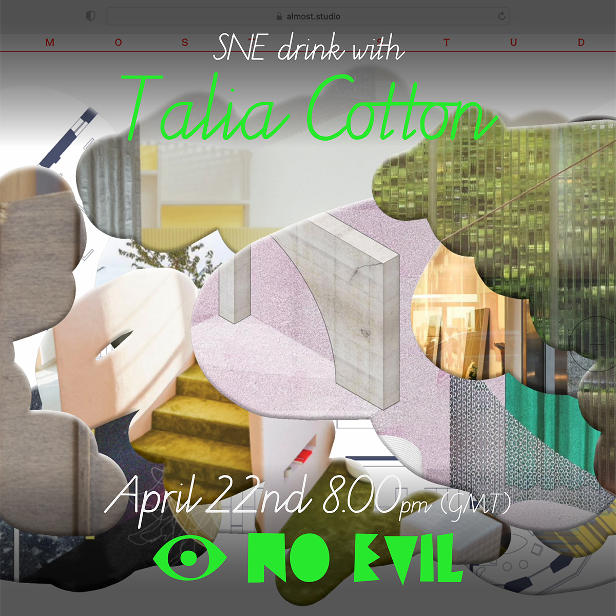 SNE Drink with Talia Cotton.
When: 8pm (UK) Tuesday 22nd April
Where: youtube.com/watch?v=tDMwYe…