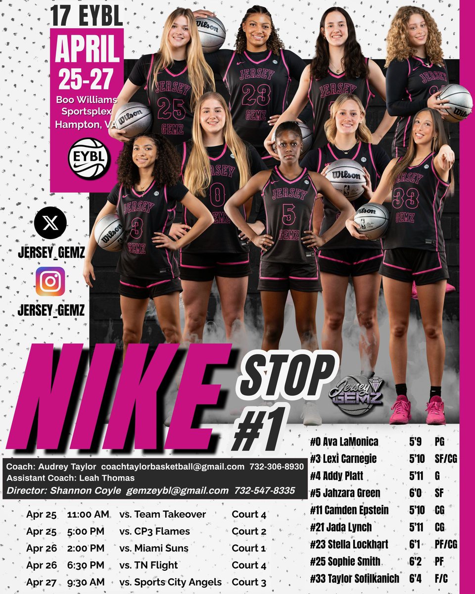 Coach_Taylor33's tweet photo. 📍Boo Williams Schedule, Hampton VA ⤵️ #eybl #girls #stop1 https://t.co/9icfBtltf5