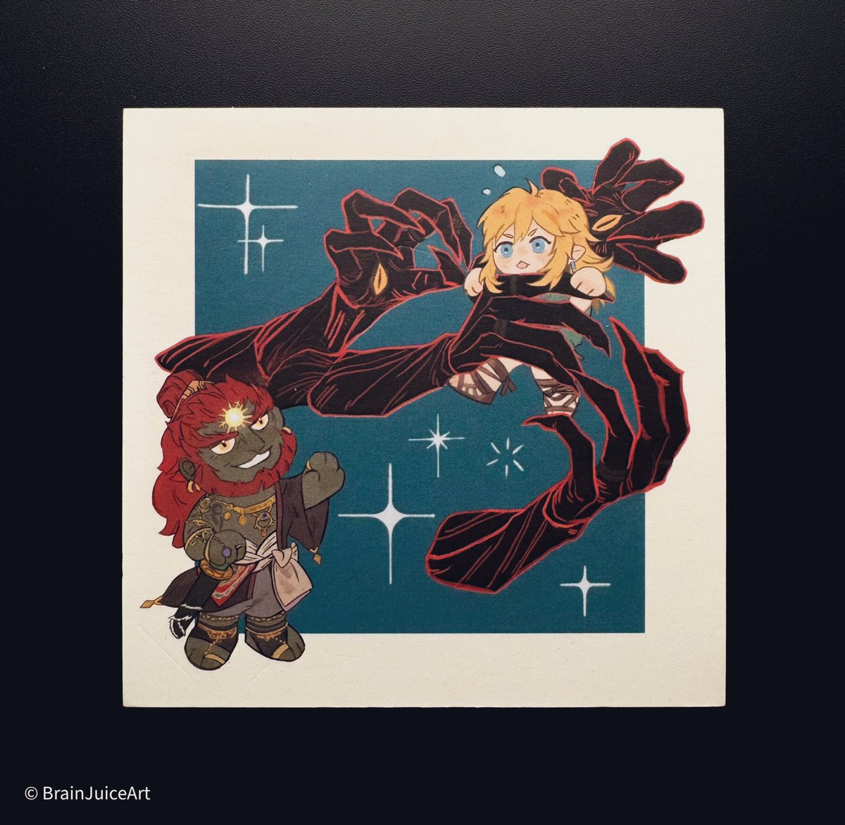 ✨ONLINE SALE✨ #ganlink 

Size: Main body: 3.5” x 3.9”, Base: 2.4” diameter.
Buy 1 standee get 1 postcard for Free, postcard $7 for 1

🛒: brainjuiceart.com/product-catego…
Etsy: etsy.com/listing/188476…