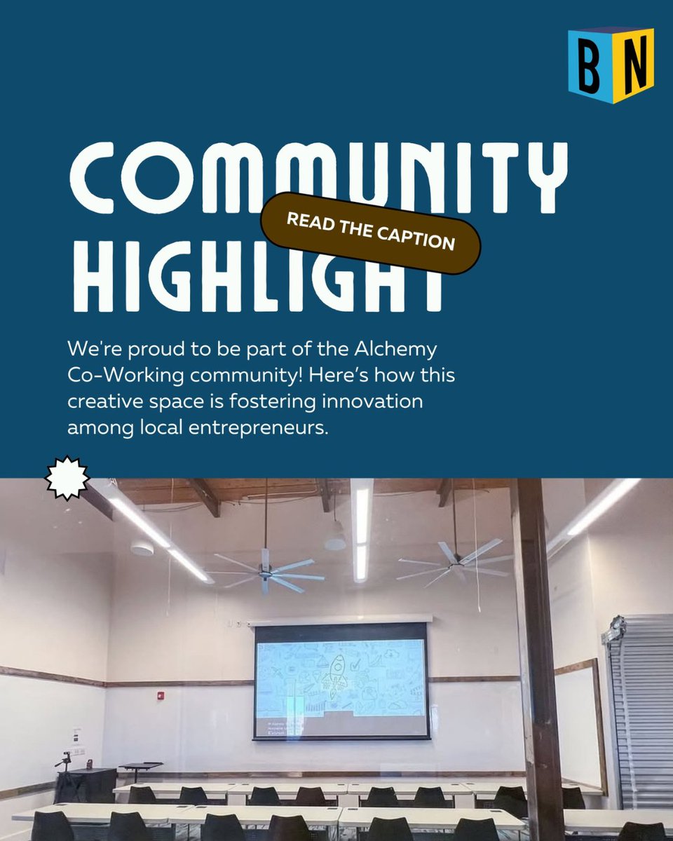Beyond_Normal_'s tweet image. We're proud to be part of the Alchemy Co-Working community! Here’s how this creative space is fostering innovation among local entrepreneurs. 

#CommunitySpotlight #CoworkingSuccess