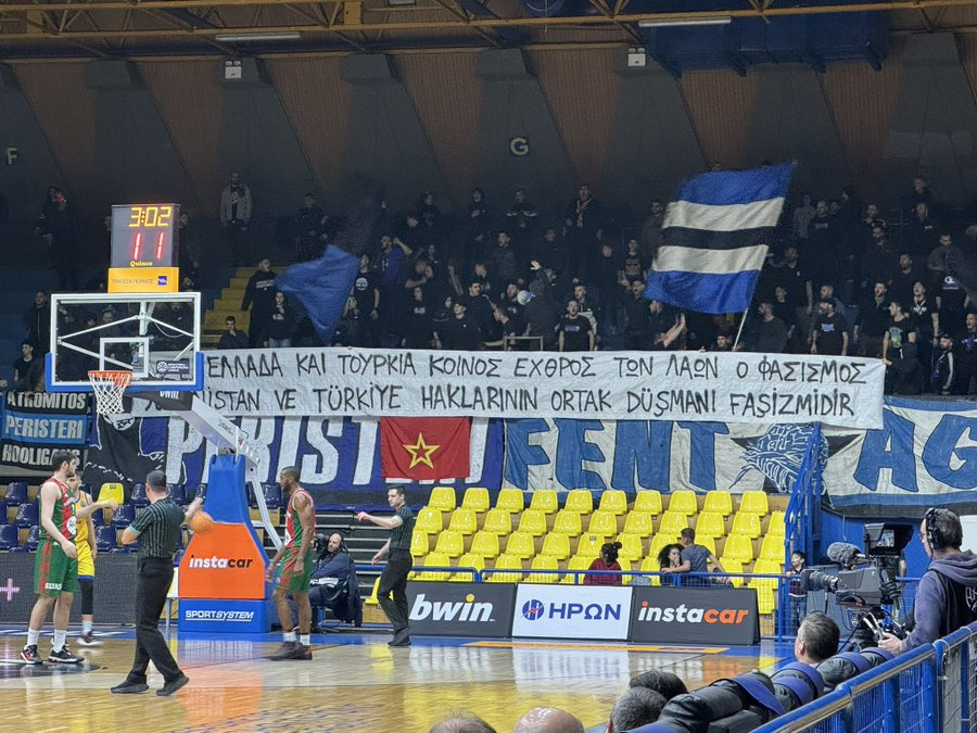 PHOTO |  "Fascism is the common enemy of the peoples of Greece and Turkey"

Fentagin, Peristeri