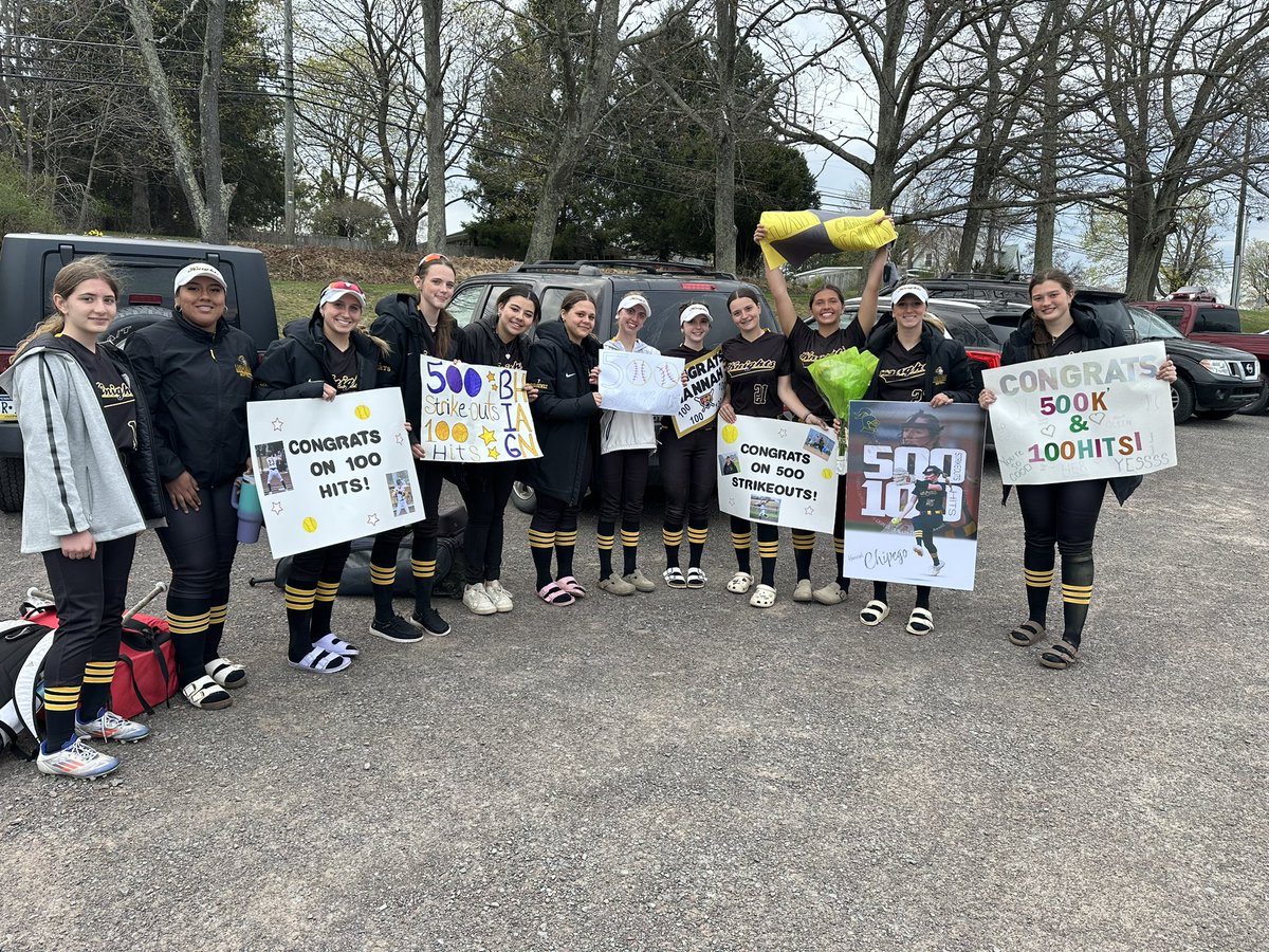 Lake-Lehman Softball (@lehmansoftball) on Twitter photo What a KNIGHT π€πfor some milestones!
Congratulations to our #23 Hannah Chipego on her 500th career K and her 100th hit! Great job <a href="/hannah_chipego/">Hannah Chipego</a> π₯ What a KNIGHT π€πfor some milestones!
Congratulations to our #23 Hannah Chipego on her 500th career K and her 100th hit! Great job <a href="/hannah_chipego/">Hannah Chipego</a> π₯