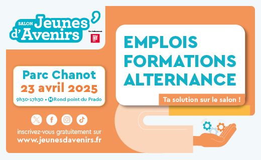 Retrouvez le MEDEF Sud au Parc Chanot pour le salon Jeunes d'Avenirs, demain à partir de 9h30 !
📆Une journée dédiée aux jeunes entre 16 et 30 ans en recherche d’emploi, d’une alternance ou d’une formation.