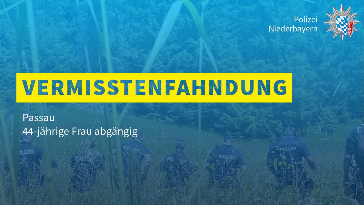 Seit 01.04.2025 wird eine 44-jährige Frau aus #Passau vermisst. Sie verließ ihre Wohnung in unbekannte Richtung.

Die pol. Suchmaßnahmen blieben bis dato ohne Ergebnis.

Die Polizei Passau bittet um Hinweise: Tel. 0851/9511-0. 

Beschreibung &amp; Bild:
▶️polizei.bayern.de/fahndung/perso…