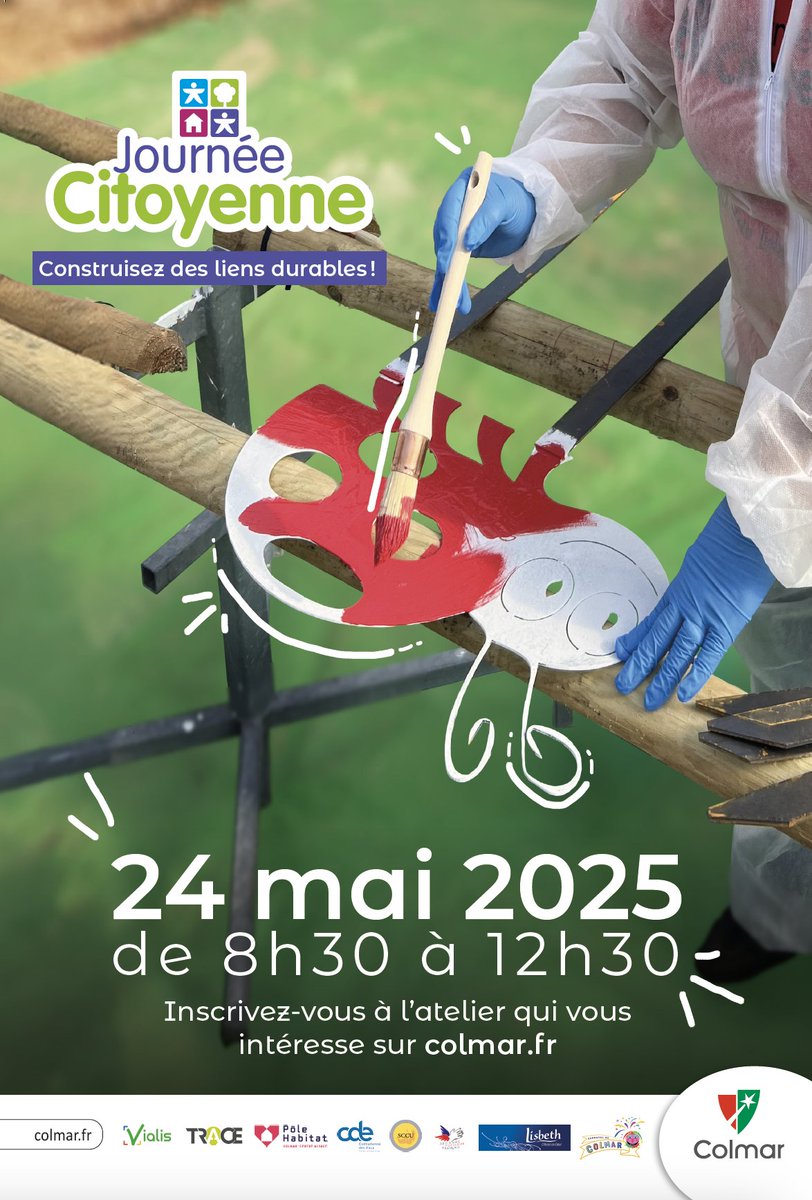 villecolmar's tweet photo. Et si vous donniez un coup de main ?
📅 Samedi 24 mai, devenez acteur de votre ville en rejoignant l’un des 14 ateliers citoyens organisés à travers Colmar !
📝 Inscriptions jusqu'au 18 mai
📍 Infos &amp; formulaire sur https://t.co/SfXMfZWdT3 https://t.co/5hlM7jyOeB
