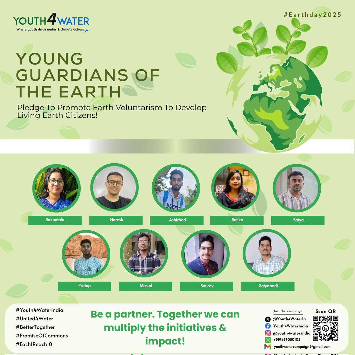 🌍 This #EarthDay, #Youth4WaterIndia takes #EarthVoluntarism to the next level!

💧 Our volunteers invest time in #NatureSIP — a Systematic Investment Plan for nature education, climate action &amp; community work.
 #LivingEarthCitizen

#EarthDay2025 #Youth4Climate #Youth4NbS