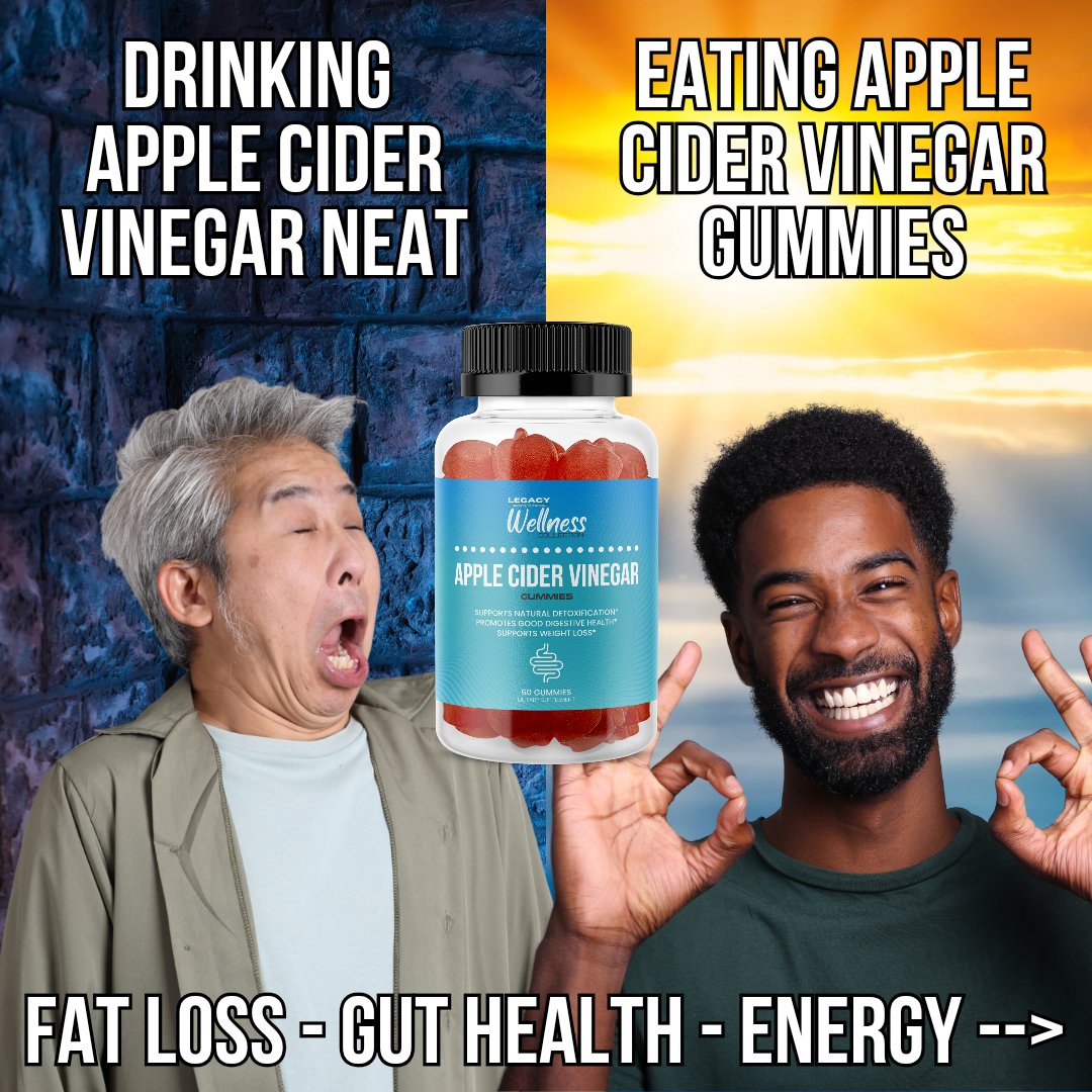 ACV has amazing benefits and should be consumed regularly, but drinking it neat is rough. Our ACV gummies are high potency ACV for fat loss, gut health and immune support in a tasty treat. legacysupps.com