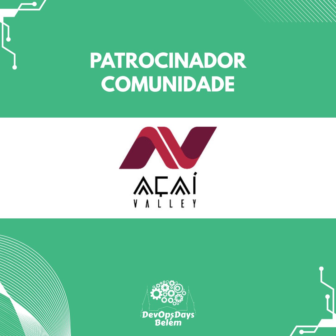 tasafo's tweet image. 🌴💜 Valeu, AçaíValley! Obrigado pelo apoio ao DevOpsDays Belém 2025! 🚀

Apoiadores que acreditam na força da comunidade tech amazônida fazem toda a diferença — e a AçaíValley é parte essencial dessa construção! 💪

#DevOpsDaysBelém #AçaíValley #ComunidadeTech #BelémTech