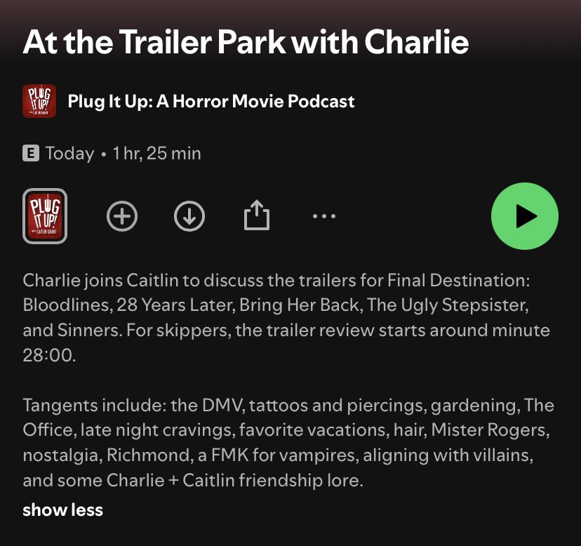 Reviewed some horror trailers with Charlie! Light on the review, heavy on the tangents and chit chat 🎬 #horror