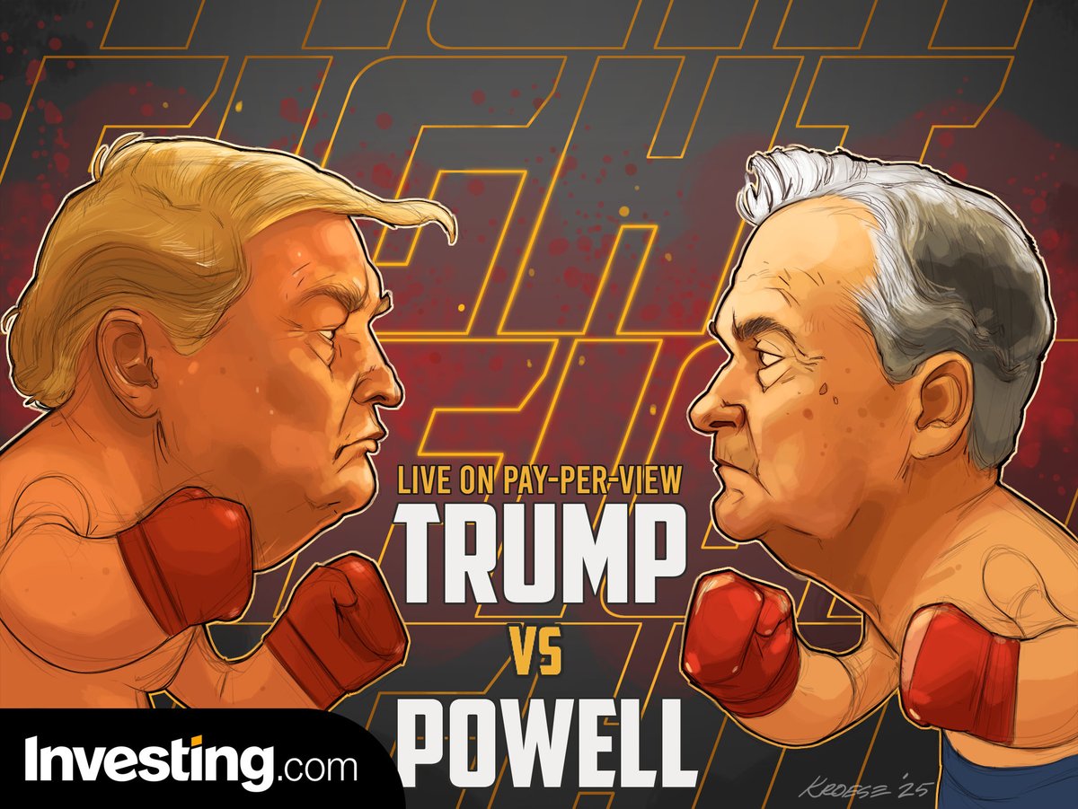 InvestingcomZA's tweet photo. Trump’s Threats to Fire Powell Rattle Markets! https://t.co/PvOBQuUOGI