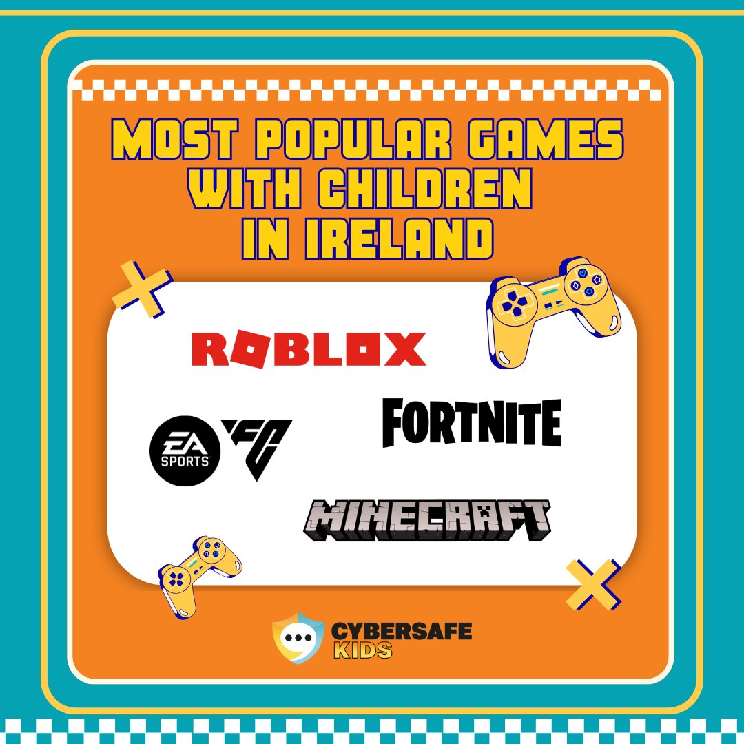 CyberSafeKids (@cybersafekidsie) on Twitter photo ๐ฎ Does your child play <a href="/Roblox/">Roblox</a>, <a href="/Fortnite/">Fortnite</a>, <a href="/EA/">Electronic Arts</a> FC, or <a href="/Minecraft/">Minecraft</a>? According to our research, these are the top 4 games kids across Ireland are enjoying right now!
Check out <a href="/YgamUK/">Ygam</a>'s easy-to-follow game guides for these titles โ plus popular over-18 games like Call of Duty and ๐ฎ Does your child play <a href="/Roblox/">Roblox</a>, <a href="/Fortnite/">Fortnite</a>, <a href="/EA/">Electronic Arts</a> FC, or <a href="/Minecraft/">Minecraft</a>? According to our research, these are the top 4 games kids across Ireland are enjoying right now!
Check out <a href="/YgamUK/">Ygam</a>'s easy-to-follow game guides for these titles โ plus popular over-18 games like Call of Duty and