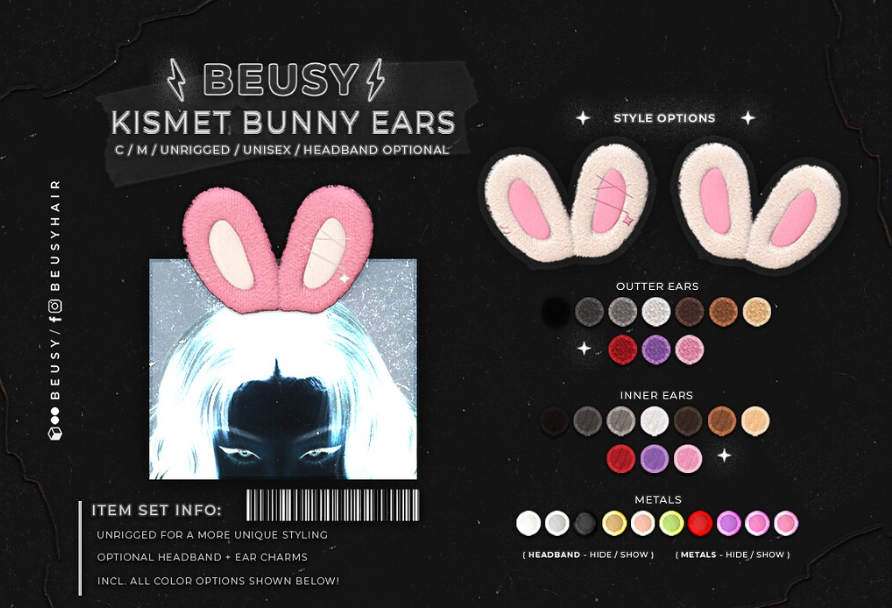 KawaiiFeedSL's tweet photo. Beusy: Kismet Bunny Ears @ Anthology〡Taxi: https://t.co/twnVsvqhKa
#secondlife #metaverse #beusy #anthology #secondlifeevent #secondlifecontent #kawaiifeed https://t.co/QMI9OTWoDT