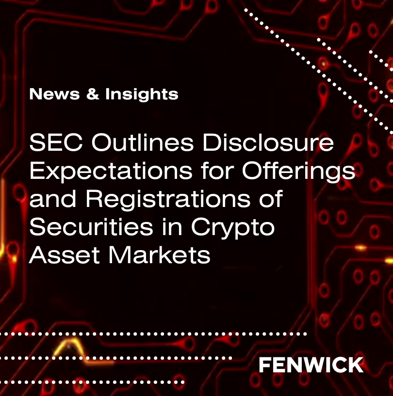 CryptoLawNews's tweet photo. The SEC’s Division of Corporation Finance issued detailed guidance on securities disclosure requirements for securities in the crypto asset markets. Learn what it means for crypto asset issuers navigating registration and compliance in our latest client alert. 👇 https://t.co/GJ9rFw8UAY