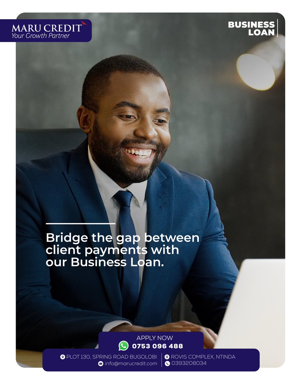 Bridge financing often makes the difference between staying afloat and collapsing.

Get a Business Loan and keep your operations running smoothly even when payments delay.

Apply now via marucredit.com/business-loan/

#MARUCredit #BusinessLoan