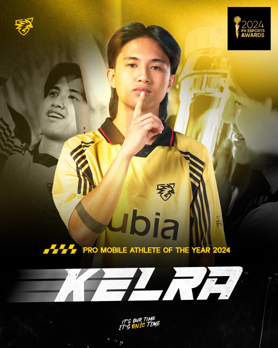 Growth. Passion. Legend.

Kelra is your Philippine Esports Awards Pro Mobile Athlete of the Year 2024! 💛🖤    

#PHEsportsAwards #itsONICtime #ONICPH