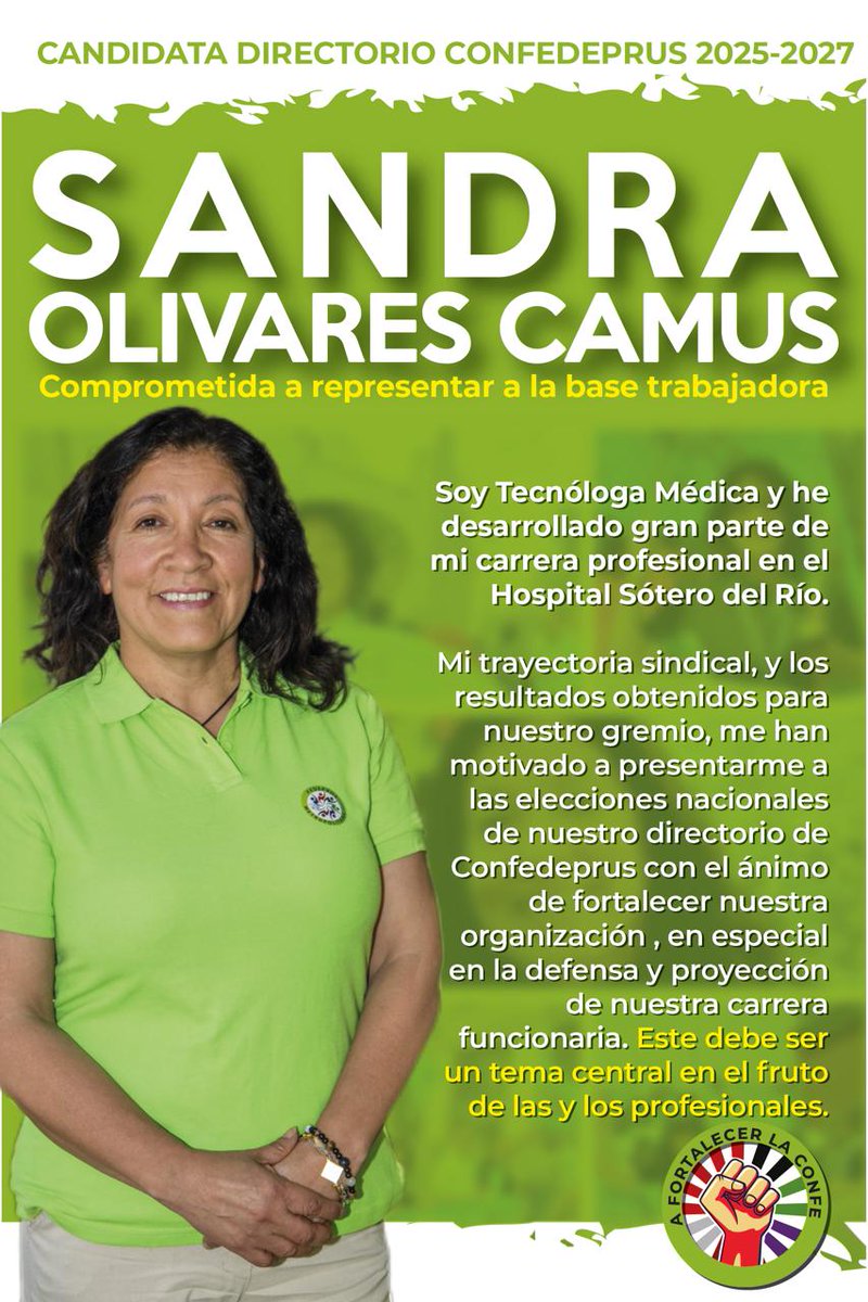 Candidata a directorio <a href="/confedeprus/">@confedeprus</a> periodo 2025-2027
Vota confiad@