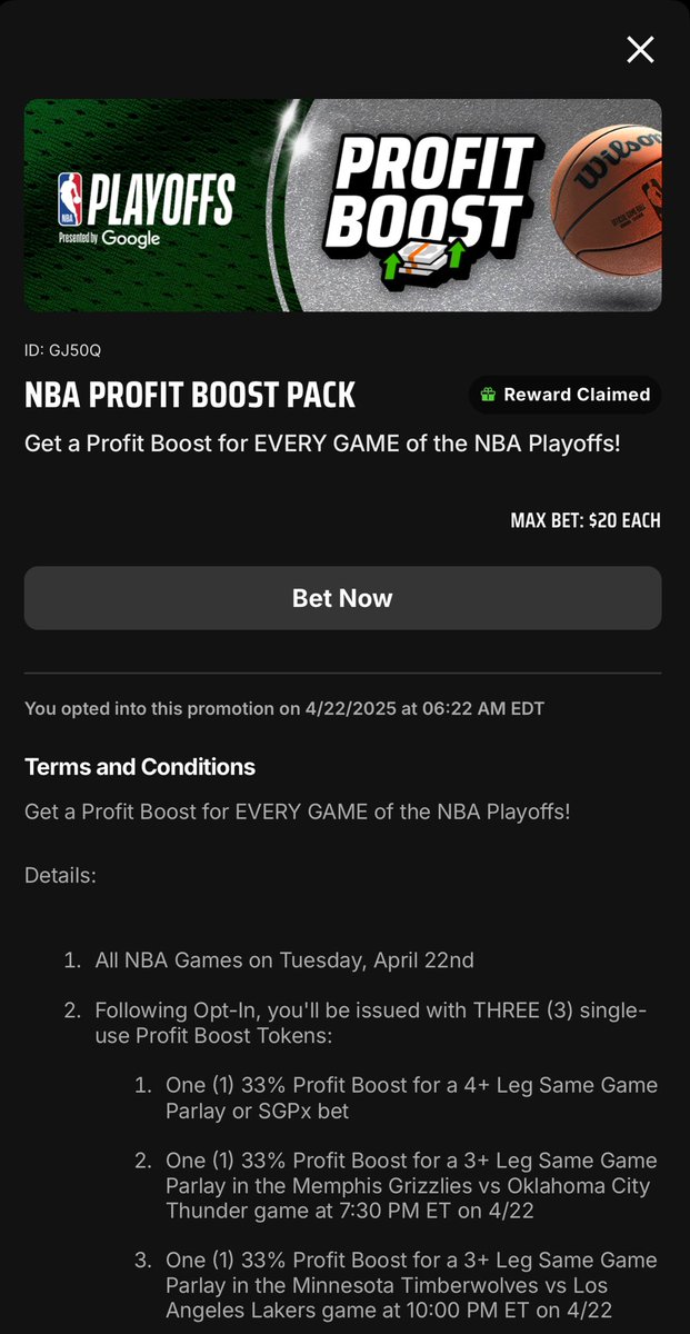 divis_kyle's tweet photo. @DKSportsbook Thanks for the Boosts. None of them work. https://t.co/UnrgHZgH08