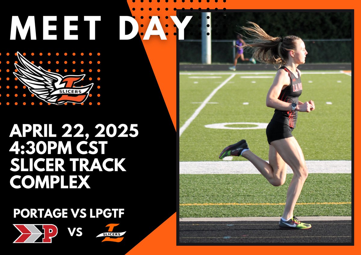 SlicerLPGTF's tweet image. HOME Meet Day ✨ See you at the track! 

👟: LPGTF vs Portage
📍: Slicer Track Complex 
⏱️: April 22, 2025 — 4:30pm CST

#GoSlicers