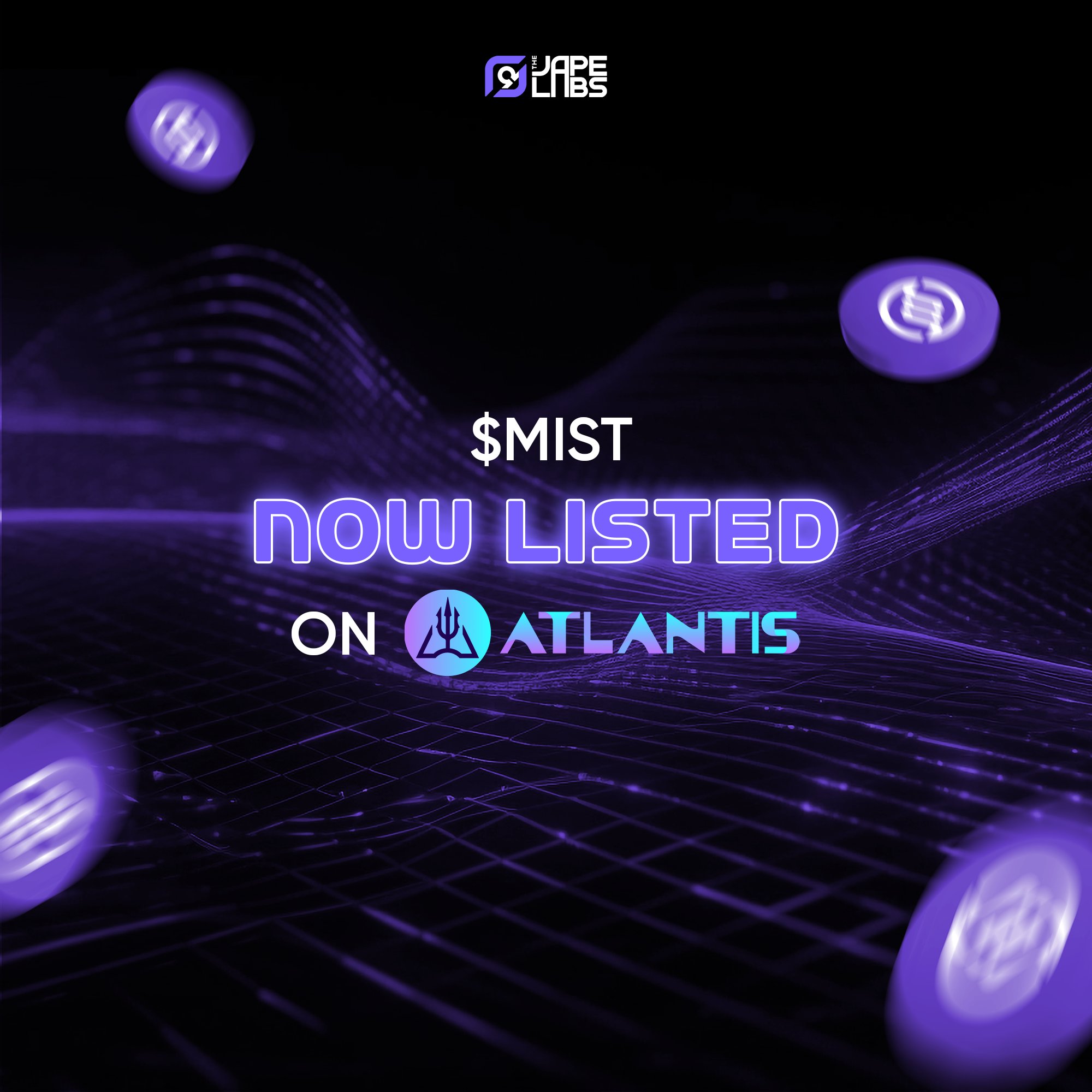 Token $MIST yang merupakan hadiah dari airdrop TheVapeLabs telah listing di beberapa DEX