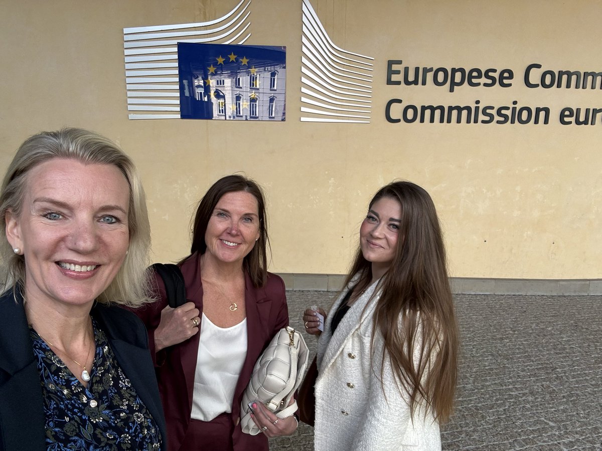 A busy day in Brussels with <a href="/Outokumpu/">Outokumpu</a> CEO Kati ter Horst and colleague Heidi Peltonen. After the EU's Steel &amp; Metals Action Plan we now need to find conrete actions to ensure Europe's competitiveness. #sustainable #stainless #steel