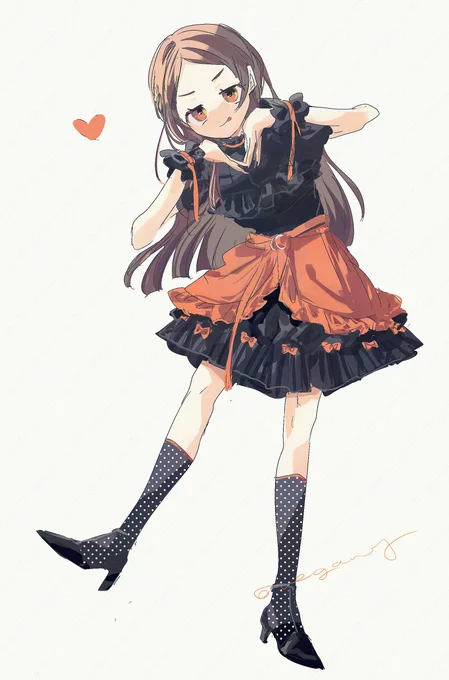 漆黒の輝き、仮装狂想曲がよく合います #倉本千奈 