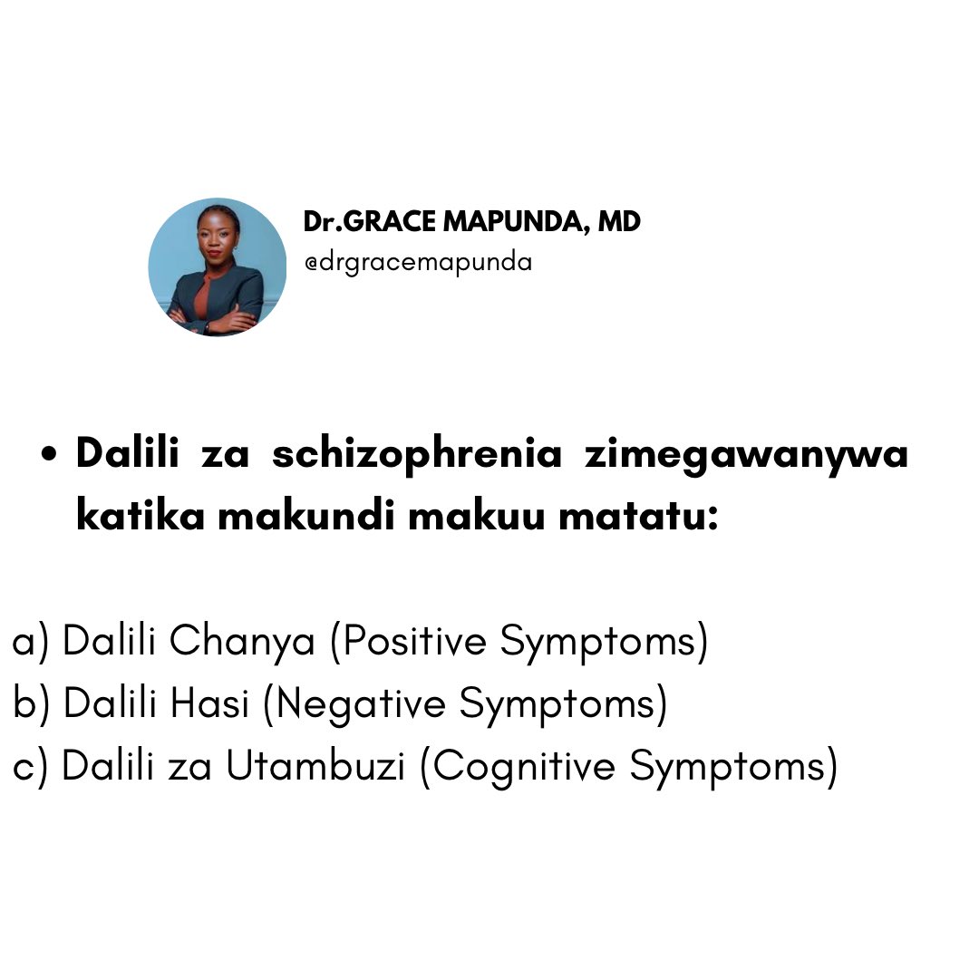 DrGraceMapunda's tweet photo. Swipe for more >>>> AFYA YA AKILI

Kumekuwa na maswali mengi juu ya magonjwa ya akili. 

Ni muhimu kufahamu  kuhusu AFYA YA AKILI na UGONJWA WA AKILI.

Karibu tuendelee kujifunza zaidi ili kuvunja unyanyapaa wa AFYA YA AKILI.

#afyayaakiliniafya
#sononakazini📚 https://t.co/s2LNqgOzvY
