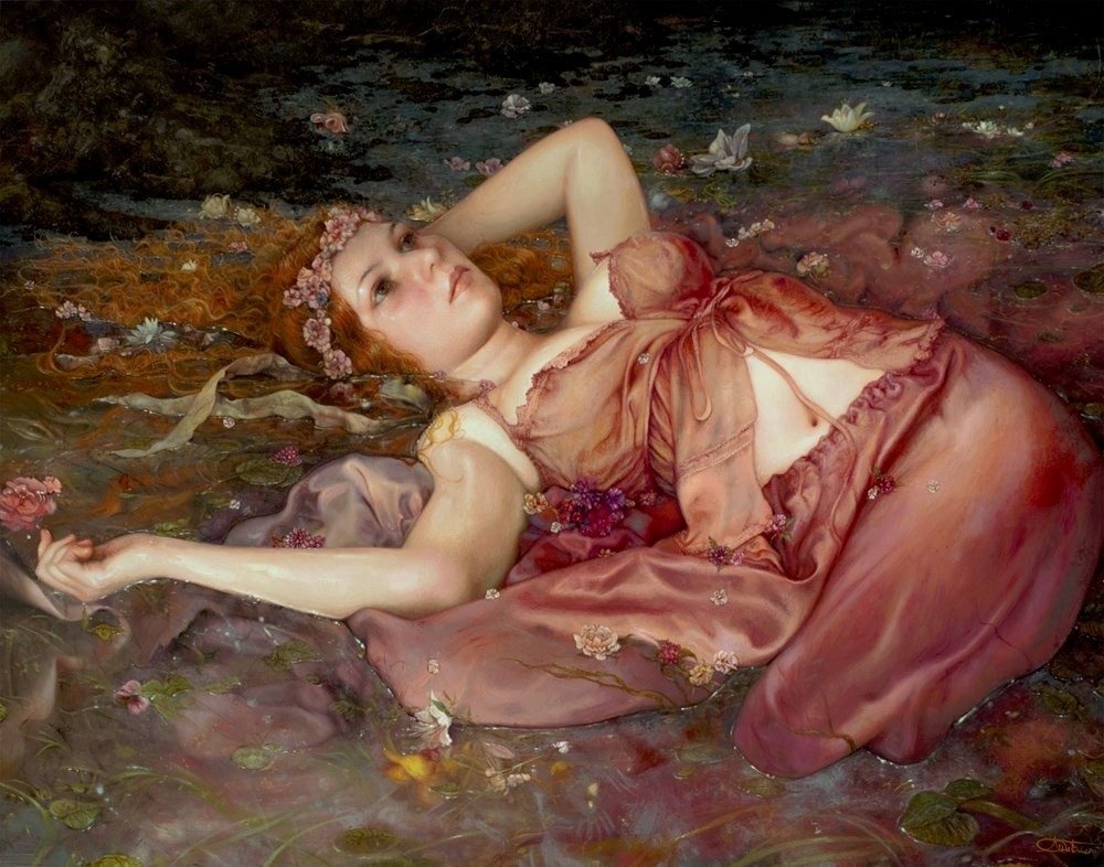 aelith4ever's tweet image. Ophelia, by Arantza Sestayo
