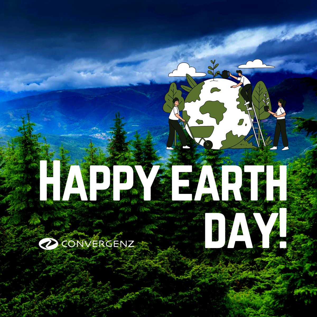 ConvergenzLLC's tweet photo. Earth Day is a global reminder of our shared responsibility to protect the planet we call home. Building a better future starts in the choices we make every day. Happy Earth Day from Convergenz! https://t.co/uA5pyYQfwK