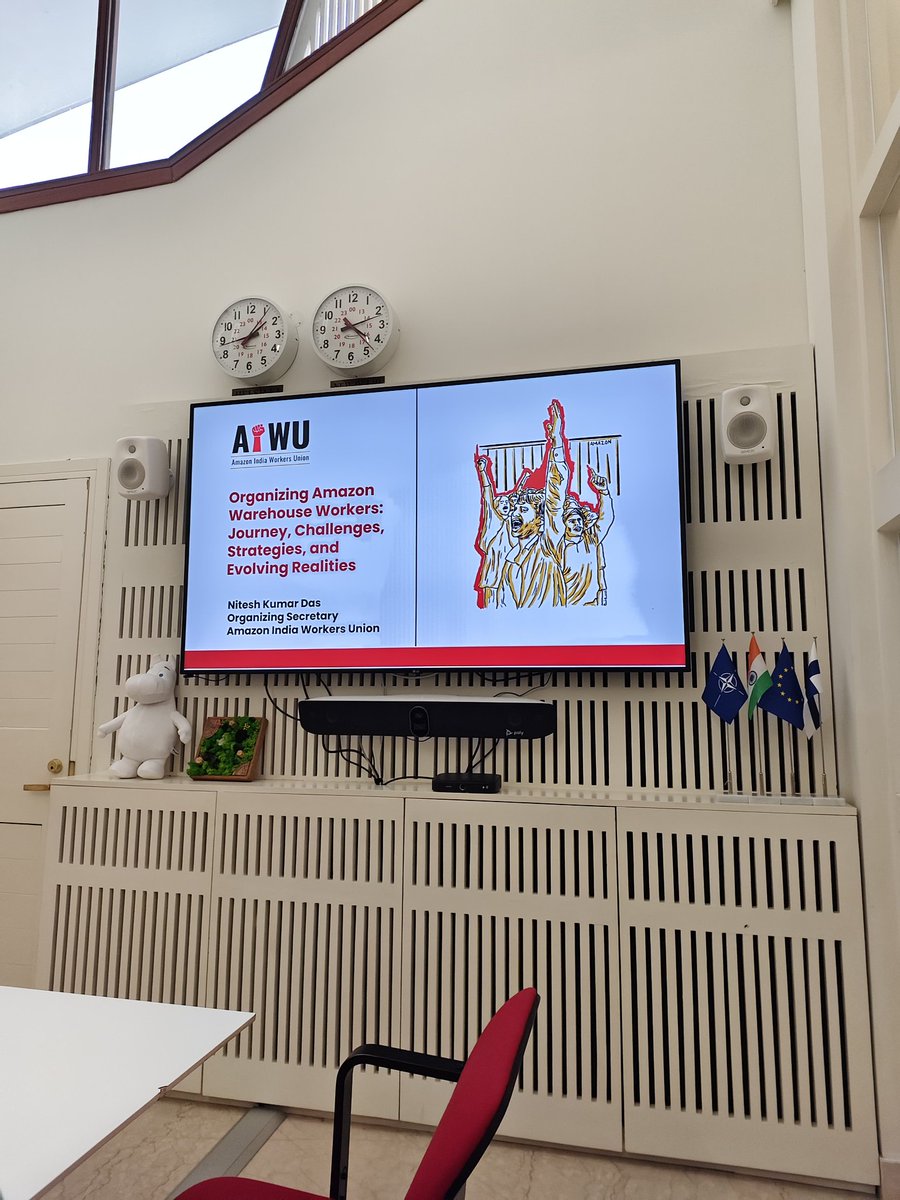 Dharmendra Kumar (@dharmendraind) on Twitter photo #Finland #Embassy invited <a href="/AiwuInd/">Amazon India Workers Union</a> for a two-hour discussion on labour rights at <a href="/amazonIN/">Amazon India</a> and other multinational corporations <a href="/CHoffmanUNI/">Christy Hoffman</a> <a href="/nickrudikoff/">Nicholas Rudikoff</a> <a href="/RajendraUNI/">Rajendra Acharya</a> <a href="/WhatIsAHovig/">Hovig Melkonian</a> <a href="/uniglobalunion/">UNI Global Union</a> <a href="/uniapro/">UNI Asia & Pacific</a> #Finland #Embassy invited <a href="/AiwuInd/">Amazon India Workers Union</a> for a two-hour discussion on labour rights at <a href="/amazonIN/">Amazon India</a> and other multinational corporations <a href="/CHoffmanUNI/">Christy Hoffman</a> <a href="/nickrudikoff/">Nicholas Rudikoff</a> <a href="/RajendraUNI/">Rajendra Acharya</a> <a href="/WhatIsAHovig/">Hovig Melkonian</a> <a href="/uniglobalunion/">UNI Global Union</a> <a href="/uniapro/">UNI Asia & Pacific</a>