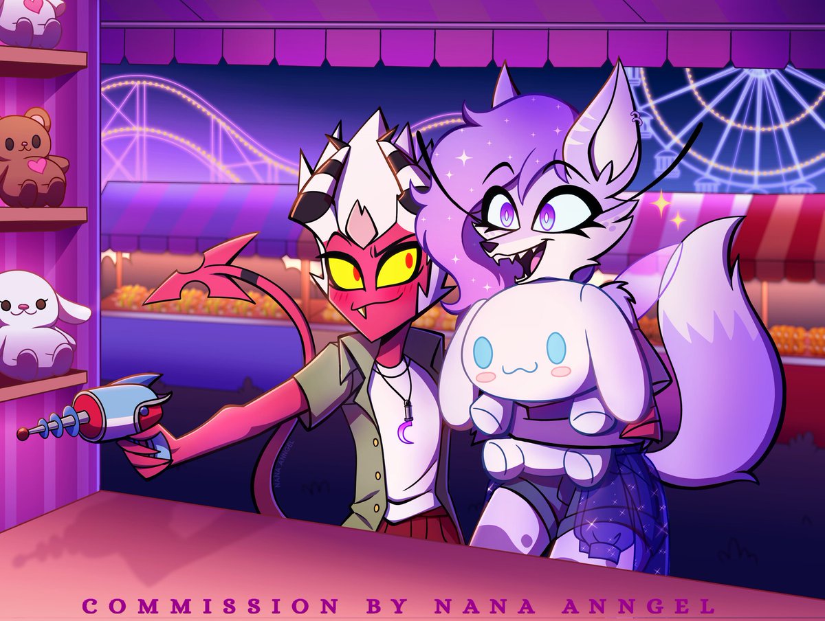 Nectar and Aless having a cute lil carnival date <3

Art by: <a href="/NanaAnngel/">꒰ა nana ✦</a> 
Aless belongs to: <a href="/CorazonArts/">Corazon 💖</a> 

#helluvaboss #helluvabossfanart #nectar #aless #honeysickle