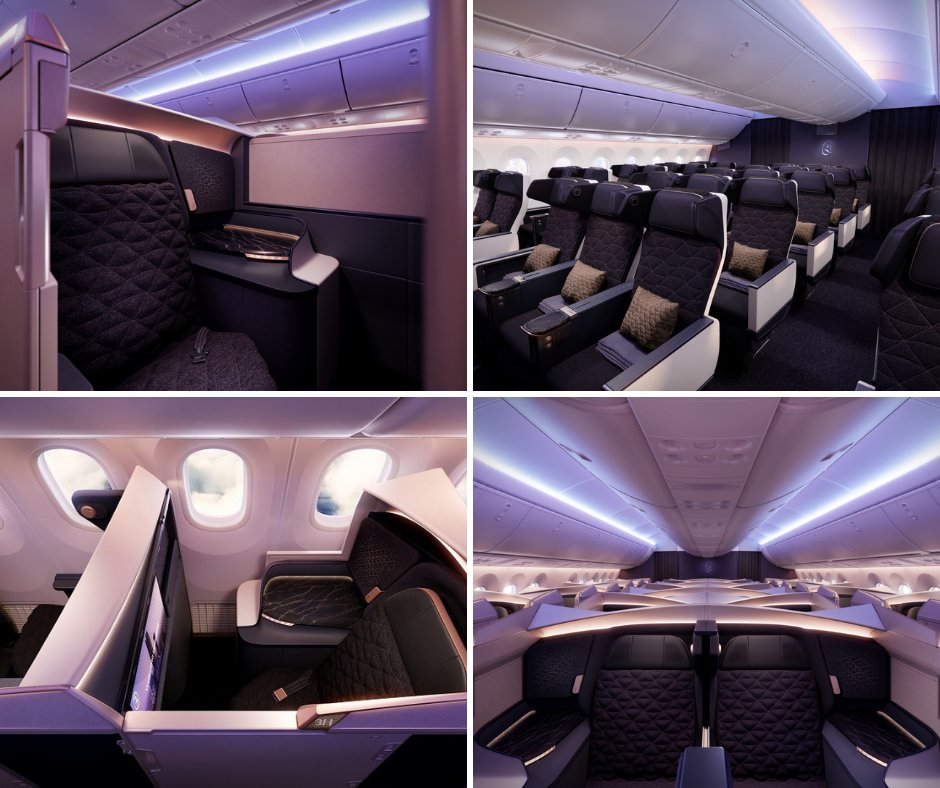 Riyadh Air unveils cabin interiors ahead of planned launch later this year.

The aircrafts will be configured with 290 seats across Business Elite, business, premium economy and economy.

Check out the full story at:
 businesstraveller.com/business-trave…

(Images supplied by Riyadh Air)
